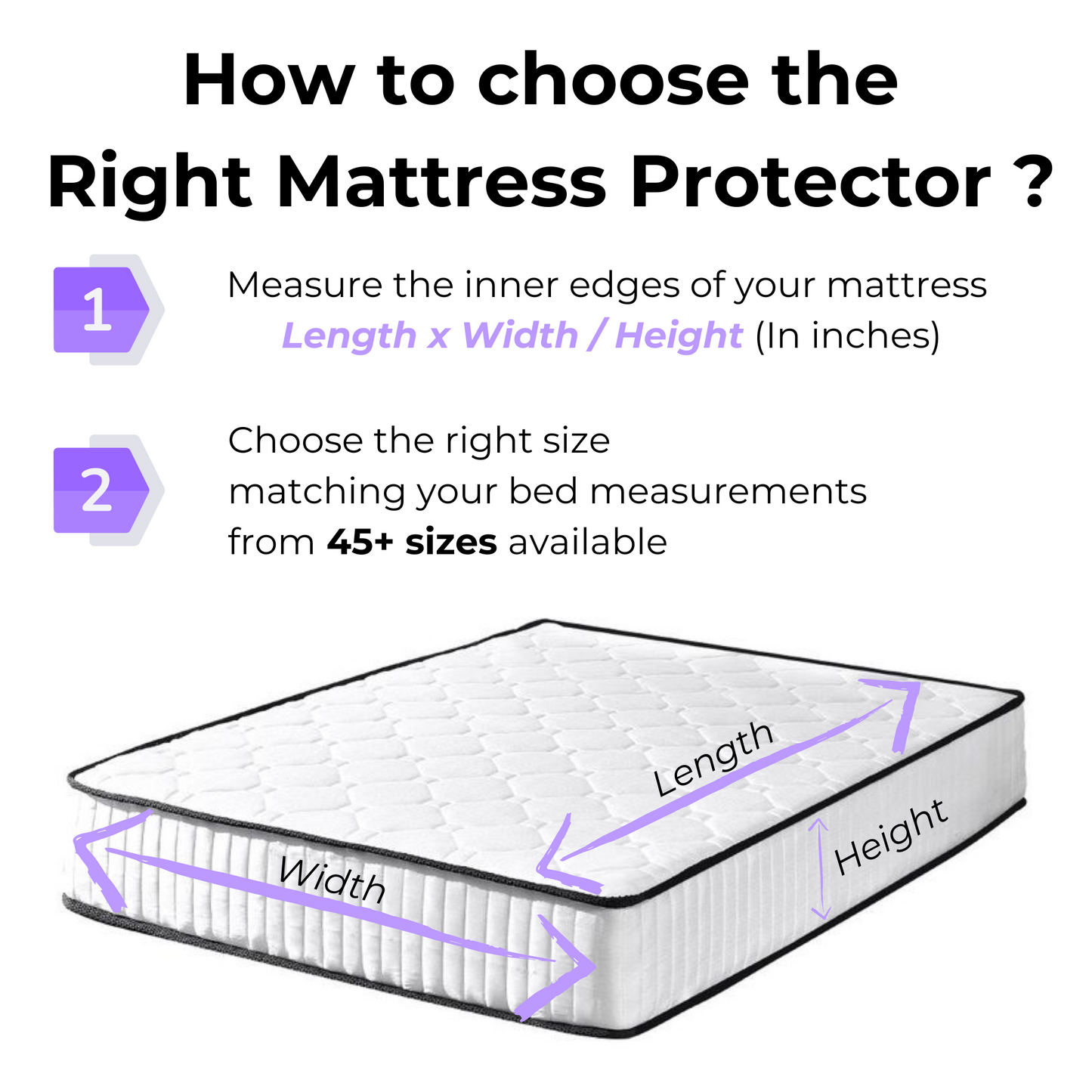 Jacquard Mattress Protector (Organic Cotton) -  100% WaterProof