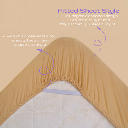 Jacquard Mattress Protector (Organic Cotton) -  100% WaterProof